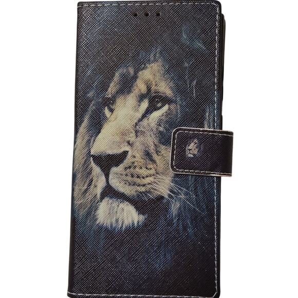 Samsung Galaxy S22 Ultra Case – Lion, Synthetic Leather Protective Wallet Case - Picture 4 of 4